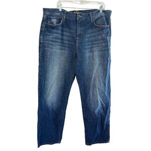 Lucky Brand 329 Classic Straight Blue Jeans Mens 40x32 Denim 100% Cotton Made In